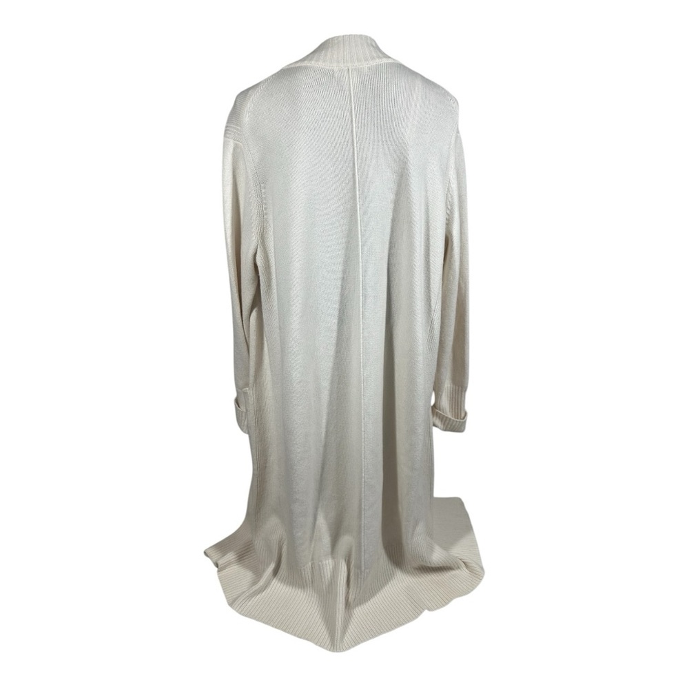 Athleta Alpine Spirit Wrap Ivory Cardigan Duster Medium Wool/Cashmere 882542-02 - Picture 7 of 11